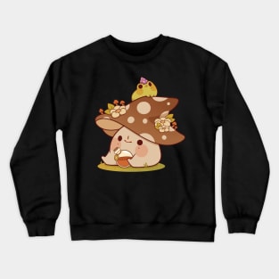 Witchy mushroom and frog Crewneck Sweatshirt